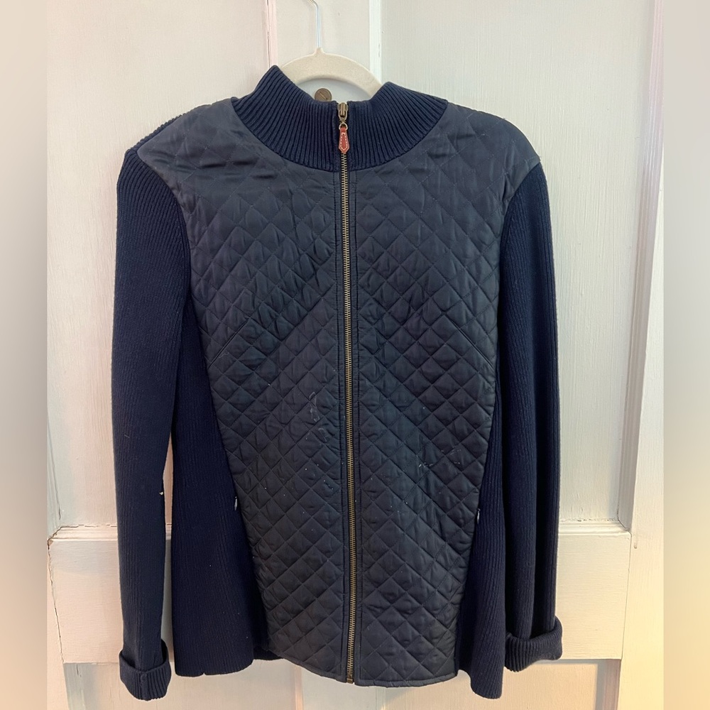 J McLoughlin Zip Up Sweater